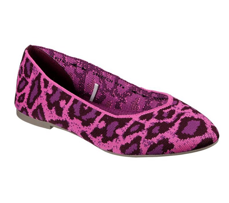 Skechers Cleo - Claw-Some - Womens Flats Shoes Pink/Purple [AU-IR4769]